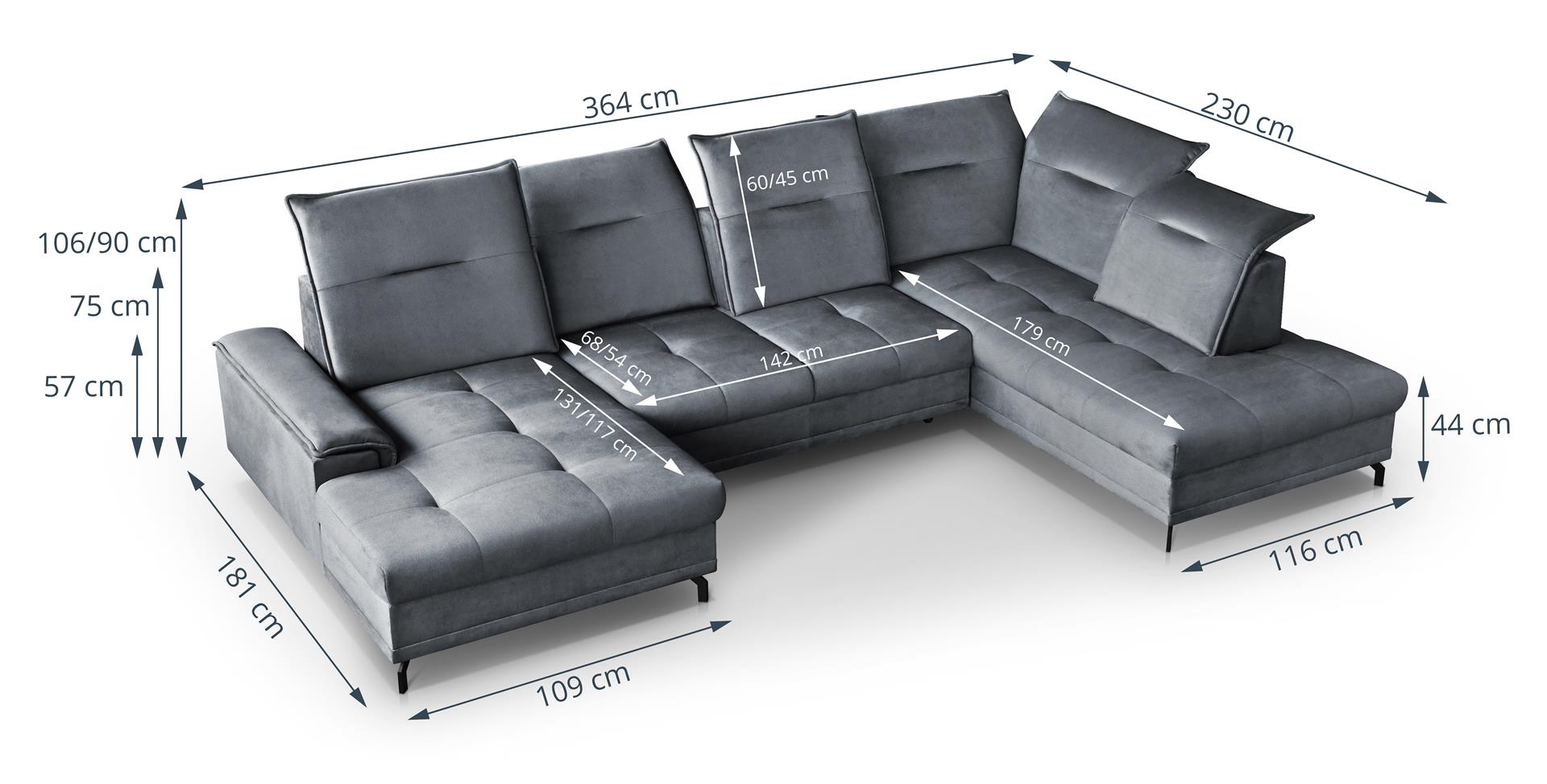 Minkštas kampas Borno U - Image 11