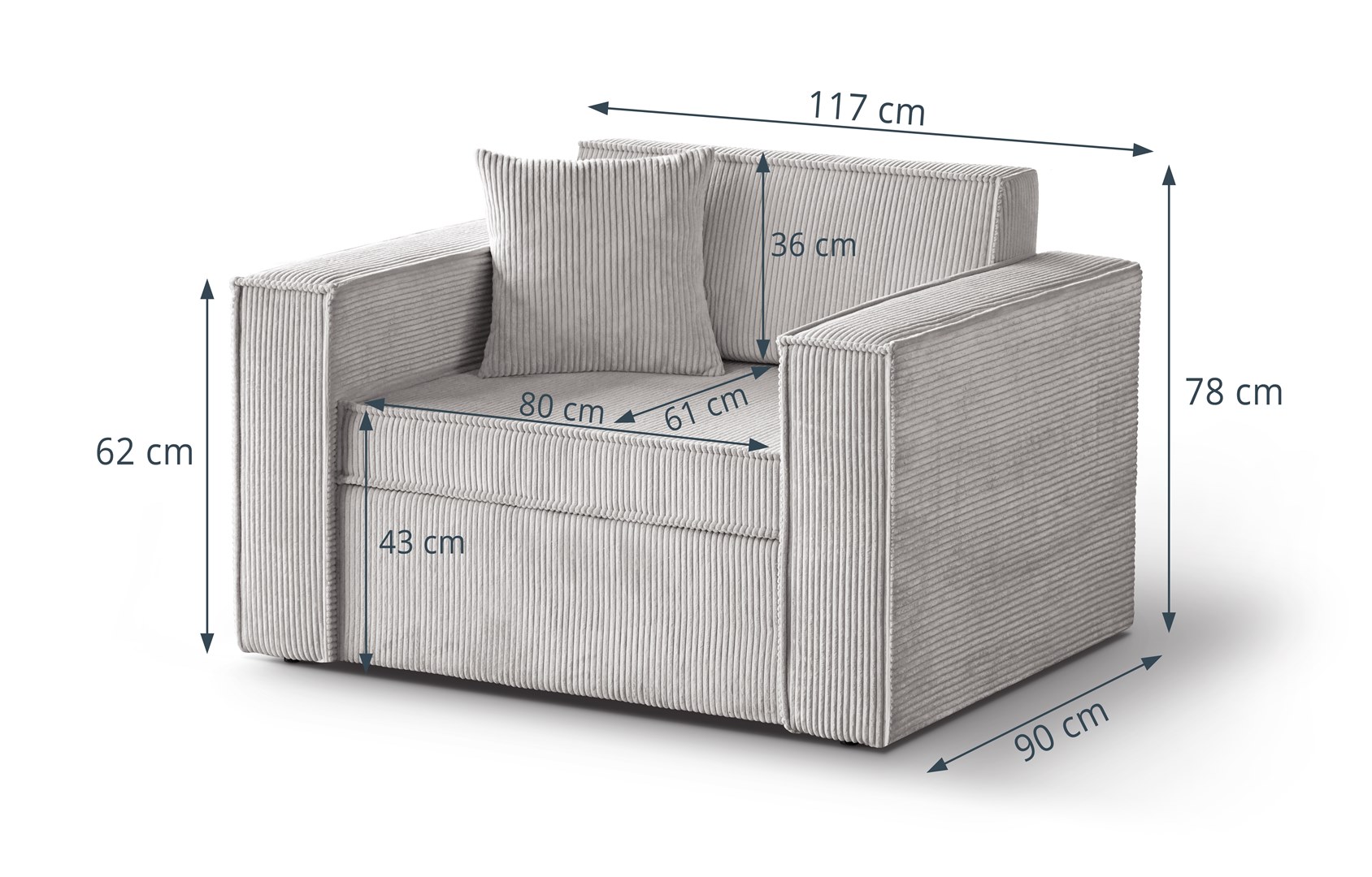 Sofa lova Daves 80 - Image 3