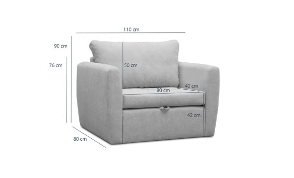 Sofa lova Bella 80 - Image 5
