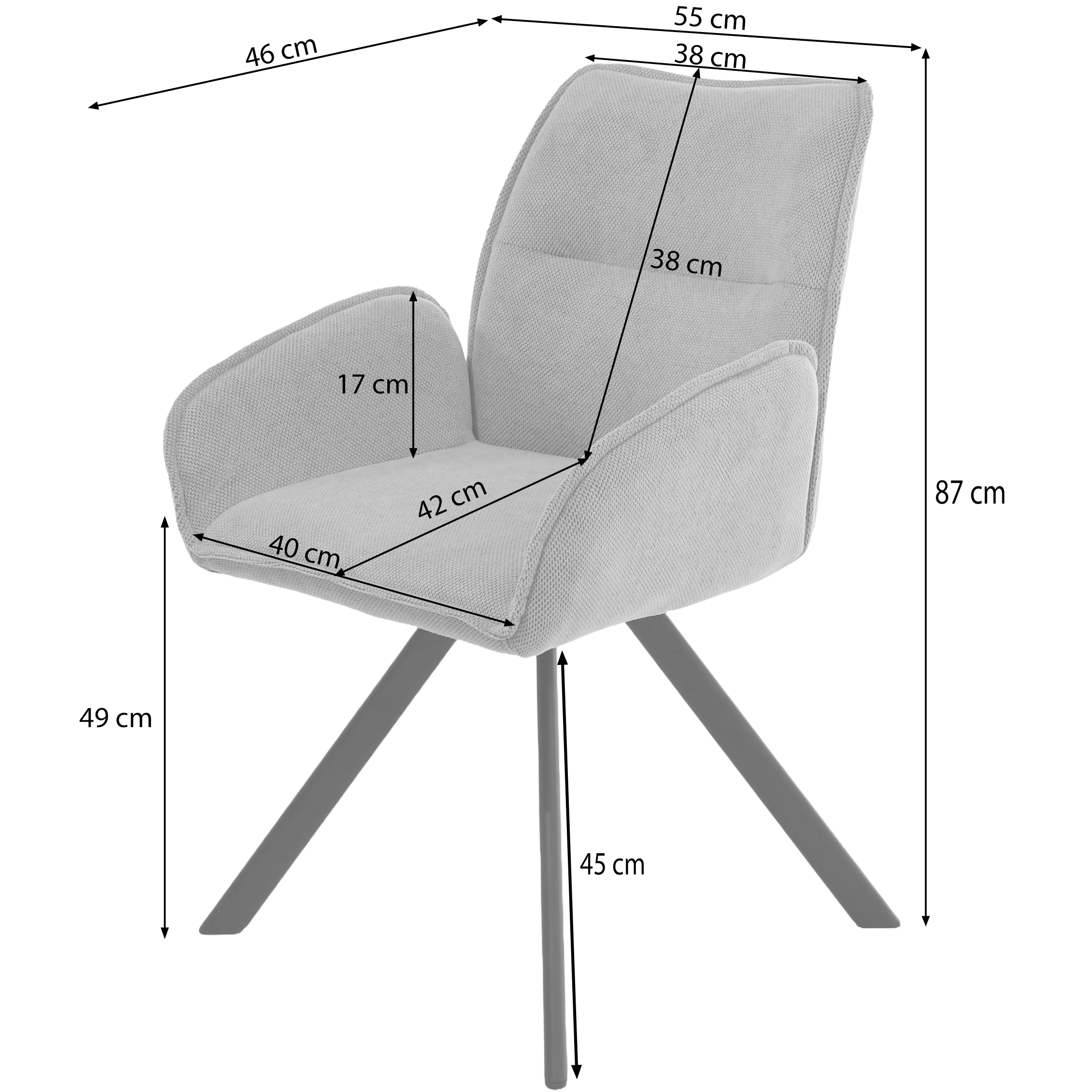 Kėdė Zera (su besisukančiu mechanizmu) - Image 9